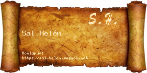 Sal Helén névjegykártya